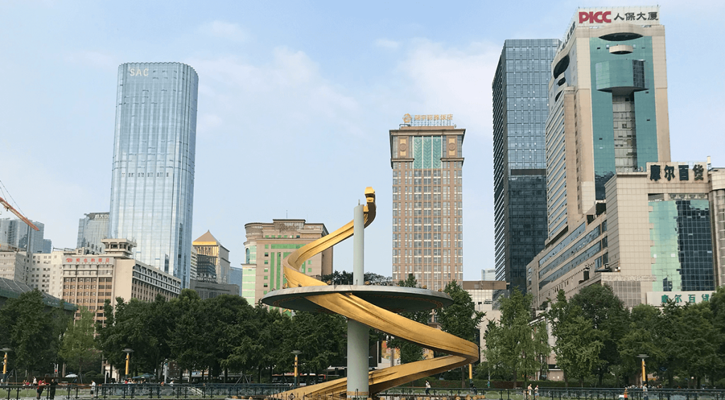 Tianfu Square en Chengdu