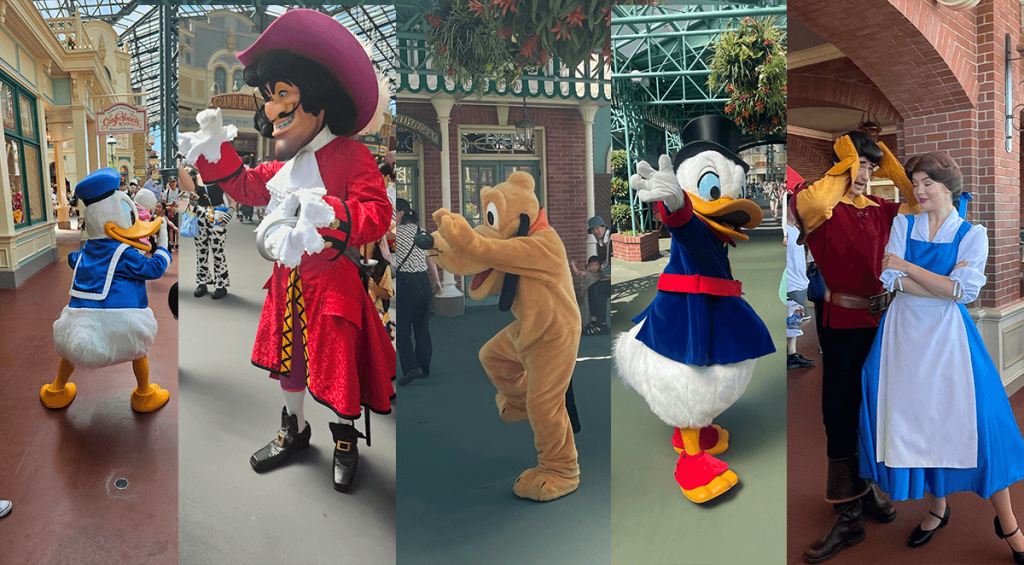 Algunos de los personajes Disney