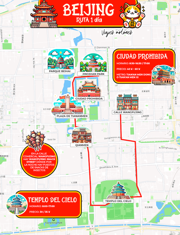 Mapa de Pekín